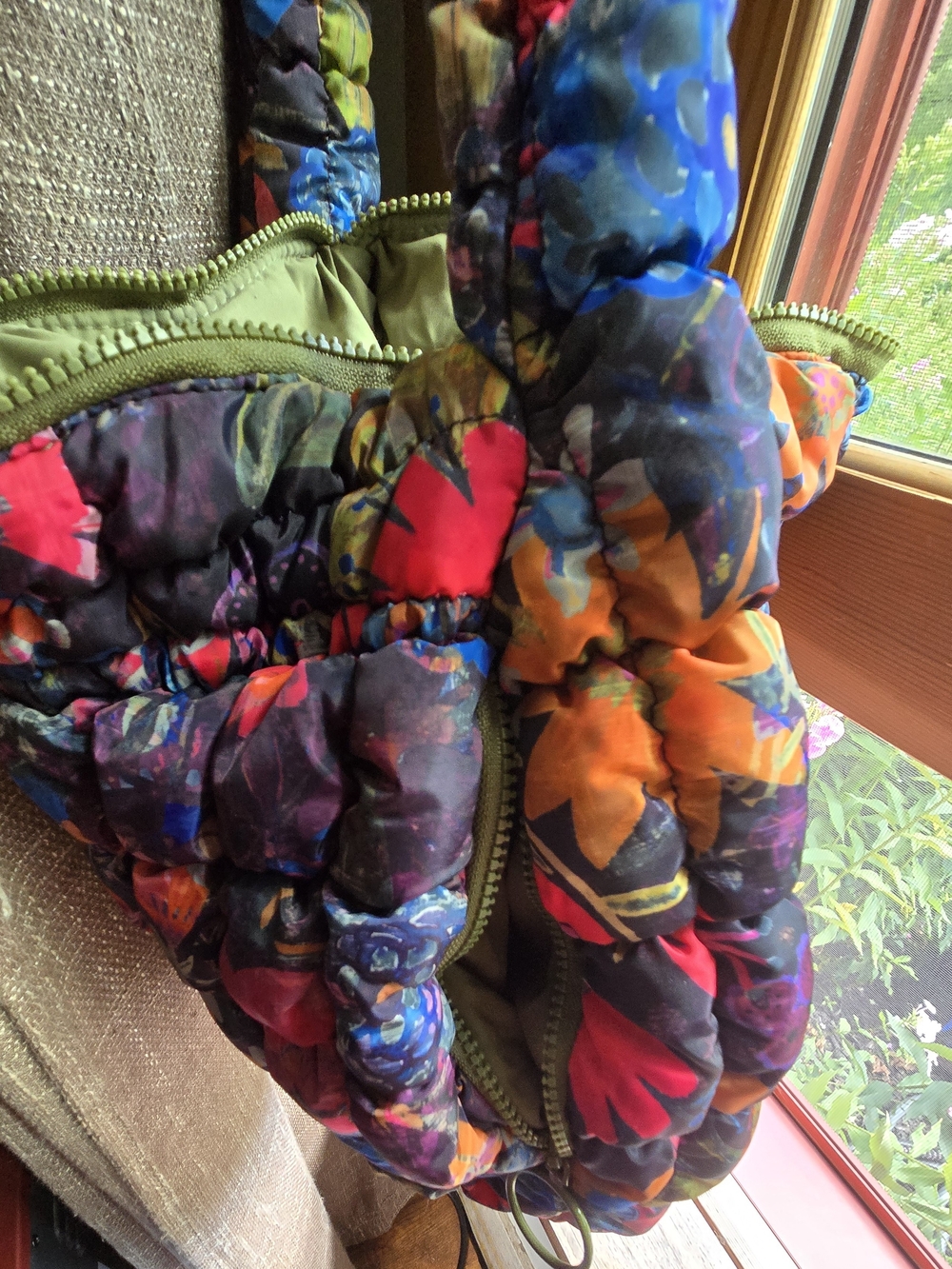 NATURAL LIFE Multicolor Floral Quilted Shoulder Purse - Picture 3 of 6